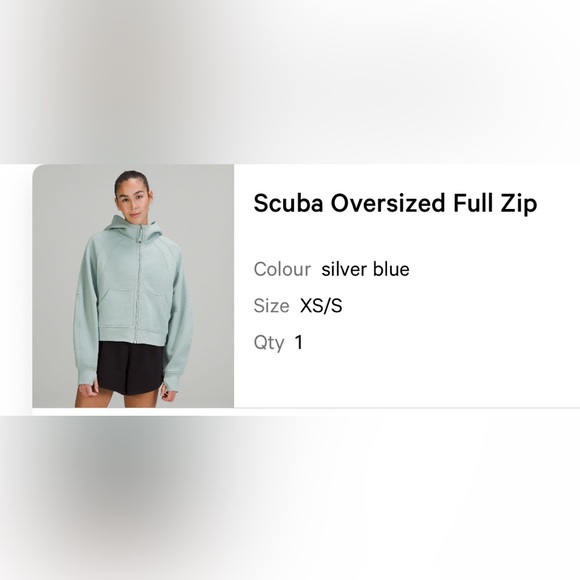 Silver Blue Scuba Oversized Top